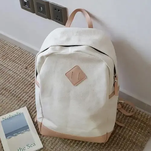 Minimalist Canvas Backpack with Stylish Design